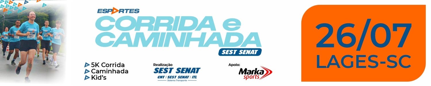 CORRIDA E CAMINHADA SEST SENAT LAGES 2026