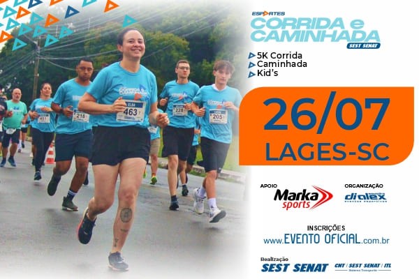CORRIDA E CAMINHADA SEST SENAT LAGES 2026